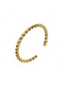 BALCANO - Reel / Spirál alakú nemesacél lábujjgyűrű 18K arany bevonattal
