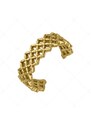 BALCANO - Lace / Nemesacél lábujjgyűrű csipke formával, 18K arany bevonattal
