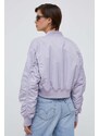 Calvin Klein Jeans bomber dzseki női, lila, átmeneti