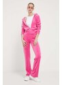 Juicy Couture melegítőnadrág Del Ray rózsaszín, sima