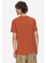 Fjallraven t-shirt narancssárga, nyomott mintás, F87310