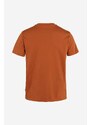 Fjallraven t-shirt narancssárga, nyomott mintás