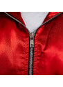 Férfi átmeneti dzseki szőrmés kapucnival Iron Aesthetics, piros