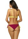MARKO COLLECTION Sárga-fukszia push-up bikini Virginia Magenta-Duffy M-456 (2)