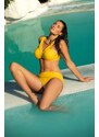 MARKO COLLECTION Mustár színű push-up bikini Amina M-658 (11)