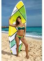 MARKO COLLECTION Kék-zöld push-up bikini Felicia Venetial-Bianco M-491 (7)