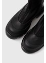 Karl Lagerfeld bokacsizma TREKKA MAX KC fekete, női, platformos, KL43560
