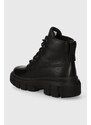 Timberland bőr bakancs Greyfield Leather Boot fekete, női, lapos talpú, TB0A5ZDR0011
