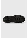Timberland bőr bakancs Greyfield Leather Boot fekete, női, lapos talpú, TB0A5ZDR0011
