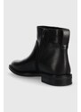 Vagabond Shoemakers bőr csizma FRANCES 2.0 fekete, női, lapos talpú, 5606.101.20