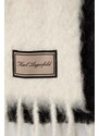 Karl Lagerfeld gyapjú sál fehér, mintás