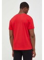 HUGO póló otthoni viseletre piros, nyomott mintás