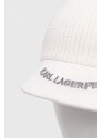 Karl Lagerfeld csősál gyapjúkeverékből fehér