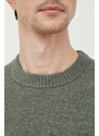 Calvin Klein gyapjúkeverék pulóver férfi, zöld