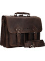Férfi bőr aktatáska Greenwood Celestin - barna
