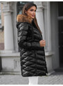 Női téli kabát Fekete-Barna OZONEE JS/M778/392AZ