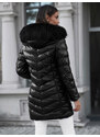 Női téli kabát fekete OZONEE JS/M778/392BZ