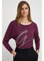 Guess pulóver könnyű, női, lila