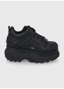 Buffalo bőr cipő 1339-14 2.0 fekete, platformos, 1533229