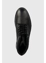 Tommy Hilfiger bőr cipő WARM PADDED LTH BOOT fekete, férfi, FM0FM04802