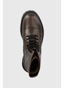 Tommy Jeans bőr cipő TJM CASUAL BOOT barna, férfi, EM0EM01244