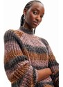 Desigual pulóver női, garbónyakú