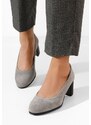 Zapatos Dalida szürke bőr félcipő