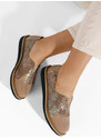 Zapatos Ariva barna női lakk félcipő