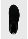 Calvin Klein Jeans magasszárú cipő velúrból EVA MID CHELSEA BOOT SUEDE fekete, férfi, YM0YM00764