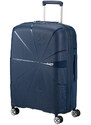 American Tourister STARVIBE négykerekű, tengerész kék, közepes bővíthető bőrönd 146371-1596