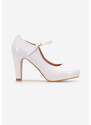 Zapatos Donatella fehér magassarkú cipő
