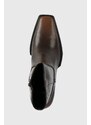 Vagabond Shoemakers bőr csizma ALINA barna, női, magassarkú, 5621.018.33