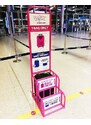 Rovicky rózsaszín virágos utazási hátizsák [DH] RV-PL15602