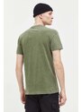 Abercrombie & Fitch pamut póló zöld, férfi, nyomott mintás
