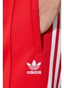 adidas Originals melegítőnadrág SST Classic TP piros, nyomott mintás, IK6603