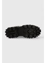 Buffalo bakancs Lion Lace Up T-Chain fekete, női, enyhén téliesített, platformos, 1622367