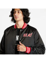 Férfi kabát Mitchell & Ness Miami Heat Heavyweight Satin Jacket Black