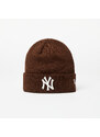 Sapka New Era New York Yankees League Essential Cuff Knit Beanie Hat Nfl Brown Suede/ Off White