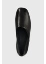 Camper bőr félcipő Casi Myra fekete, női, lapos talpú, K201083.001