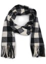 Orsay Cream-Black Women's Plaid Scarf - Women