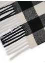 Orsay Cream-Black Women's Plaid Scarf - Women