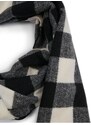 Orsay Cream-Black Women's Plaid Scarf - Women