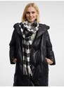 Orsay Cream-Black Women's Plaid Scarf - Women