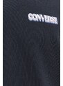 Converse pamut hosszúujjú fekete, nyomott mintás