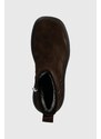 Vagabond Shoemakers velúr bokacsizma JANICK barna, női, téliesített, lapos talpú, 5695.040.31