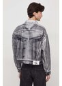 Calvin Klein Jeans farmerdzseki férfi, szürke, átmeneti, oversize