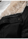 Férfi téli parka kabát fekete OZONEE JS/22M316/392