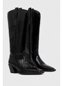 Vagabond Shoemakers bőr csizma ALINA fekete, női, magassarkú, 5321.060.20