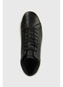 Calvin Klein bőr sportcipő HIGH TOP LACE UP ARCHIVE STRIPE fekete, HM0HM01291