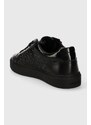 Calvin Klein bőr sportcipő LOW TOP LACE UP W/ZIP MONO fekete, HM0HM01277